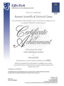 Effec Tech Certification of Achievements